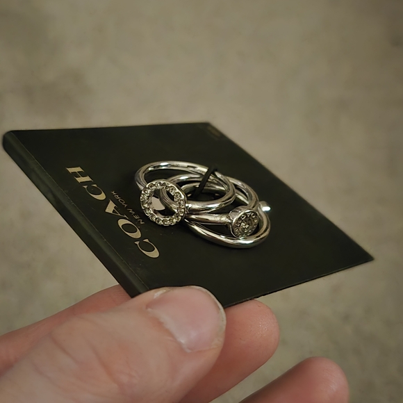 Coach Silver Ring Set - Picture 4 of 5